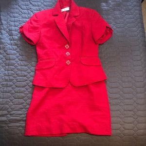 Like new red Tahari suit set